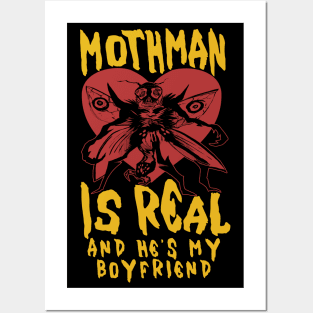 Mothman Is Real And He's My Boyfriend - Cryptid, Oddly Specific, Meme, Ironic Posters and Art